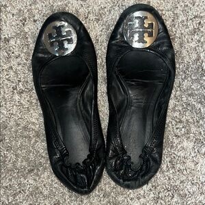 Tory Burch Black Ballet Flats